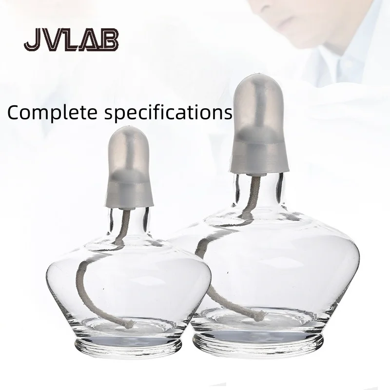 Alcohol Lamp Thickened Explosion-Proof Design High Borosilicate Glass  60ml/150ml/250ml Portable Lab Flame Source JVLAB