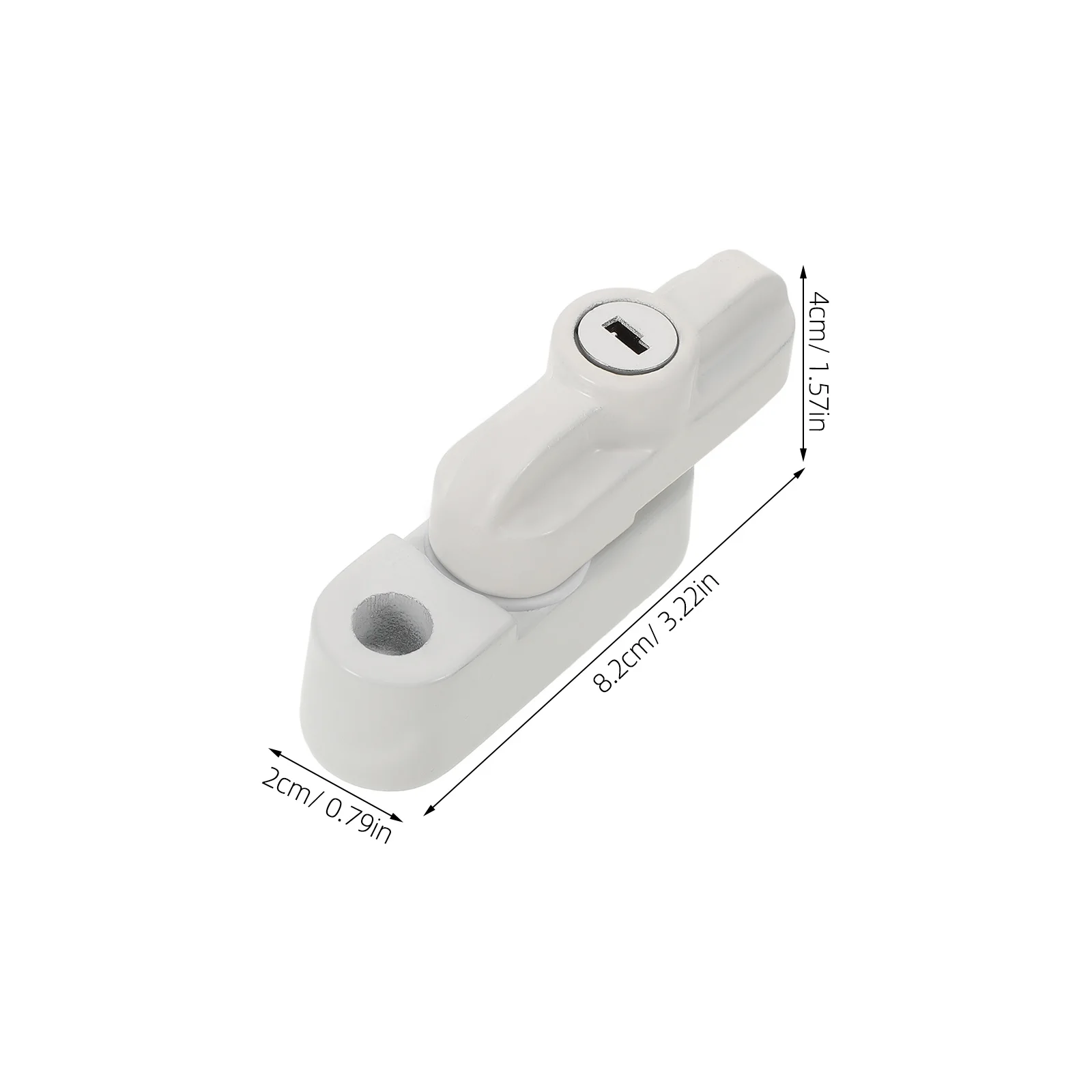 

1Set Window Lock Kit Crescent Style Sliding Door Latch Security for Vertical Windows Metal Sash Lock Replacement Child Safety