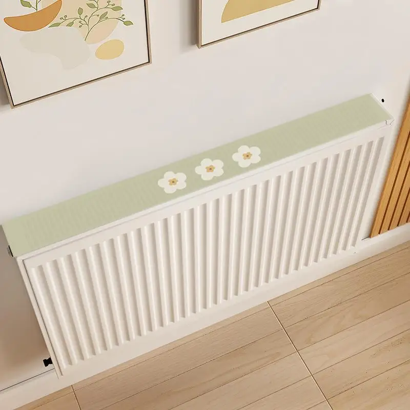 Dust Protection Cover Decorative Radiator Pad Built-in Magnet Cotton And Linen Fabric Sturdy And Long-lasting Length 60CM