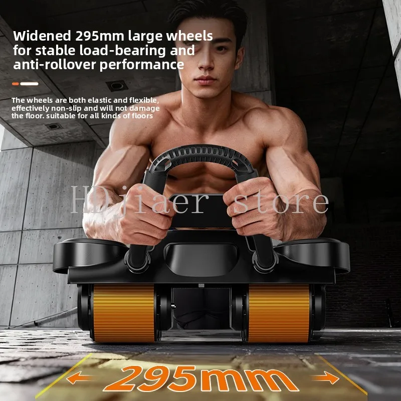 

Smart 4-Wheel Ab Roller - Multifunctional, Auto Rebound, Abdominal Toning, Portable Home Fitness Equipment