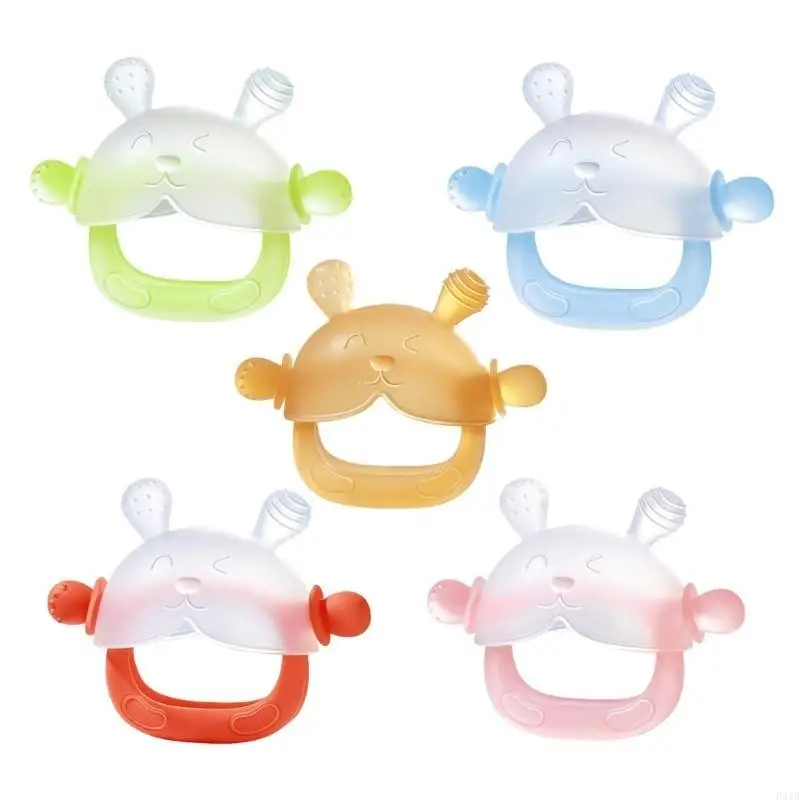 نمط الحيوانات الرضع مولي مضغ لعبة السيليكون تيثيري Teatherial Sensory Toy P31B