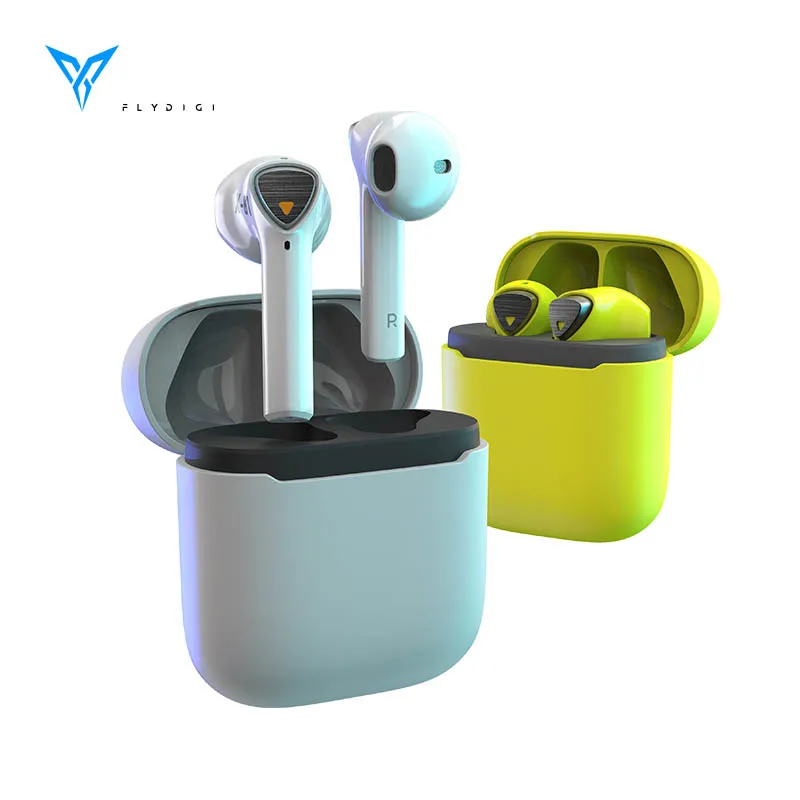 New FlyDiGi CyberFox X1 Bluetooth Wireless TWS earphones Low Delay In-ear noise cancelling touch game E-sports headphones