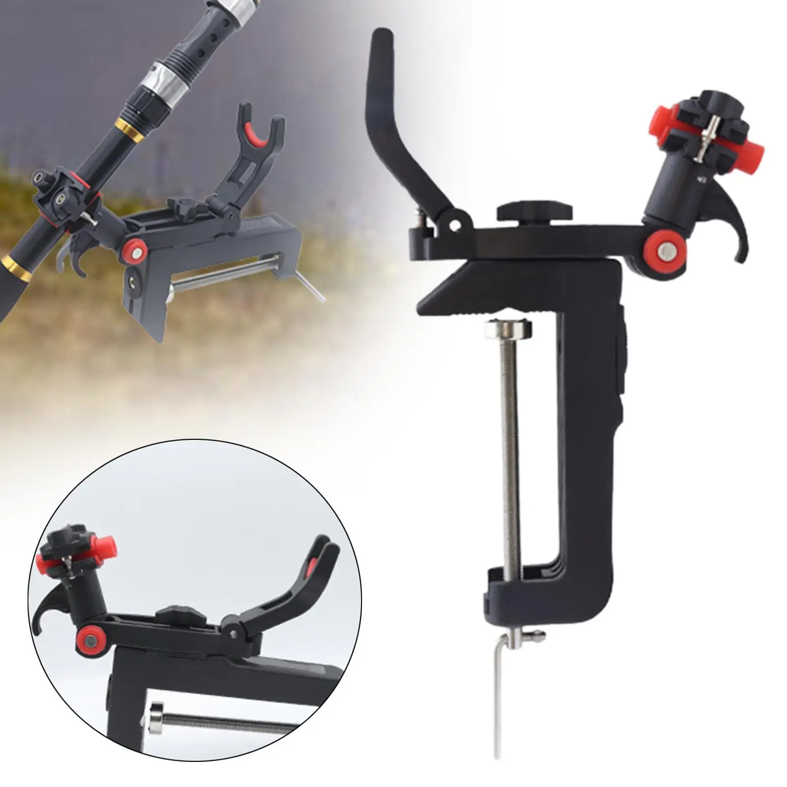 

Fishing Rods Holder Easy to Install Fishing Equipments for Marine Boat Canoe