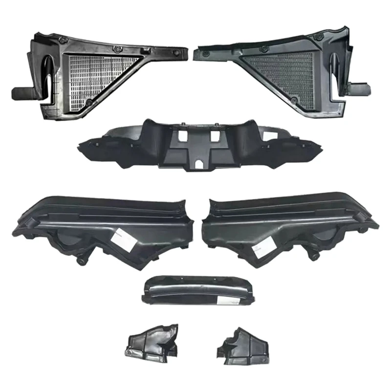 Car Engine Upper Compartment Partition Panel Set For BMW X5 X6 E70 E71 E72 51717169420 51717169421 51717169419