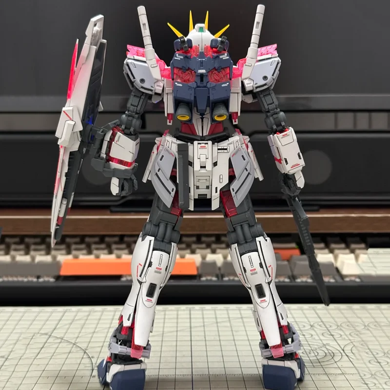 HG 1/144 Narrative NT C-Packs RX-9/C Mech Assembly Model Kit Action Figures Desktop Decoration Doll Boy Toy Gift Collectible