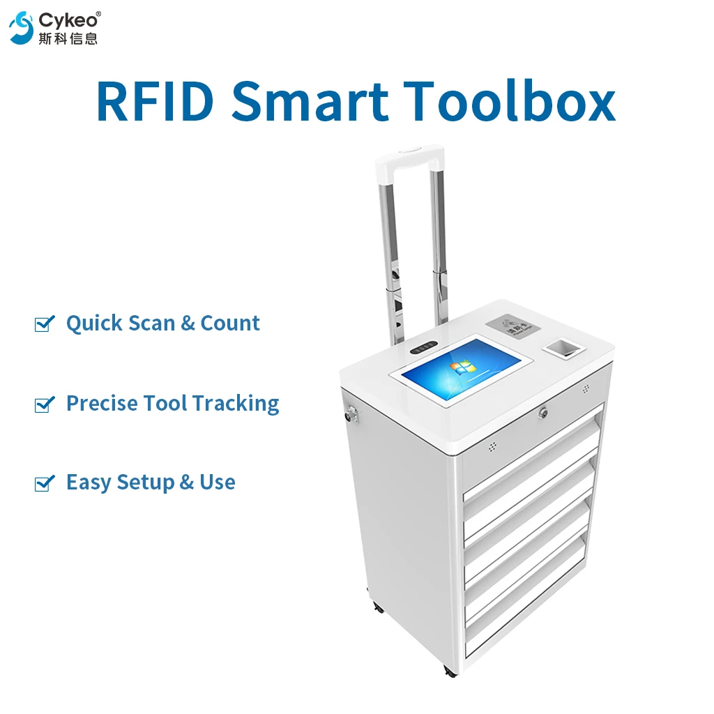 Portable Smart RFID Toolbox For Efficient Tool Inventory Management Tracking System With Mobile App Real Time Notifications