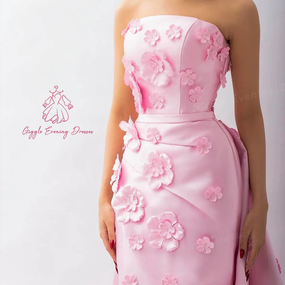 Giggle-vestido de fiesta personalizado, elegante, sin tirantes, con apliques, longitud hasta el suelo, vestidos de noche formales de lujo para mujer