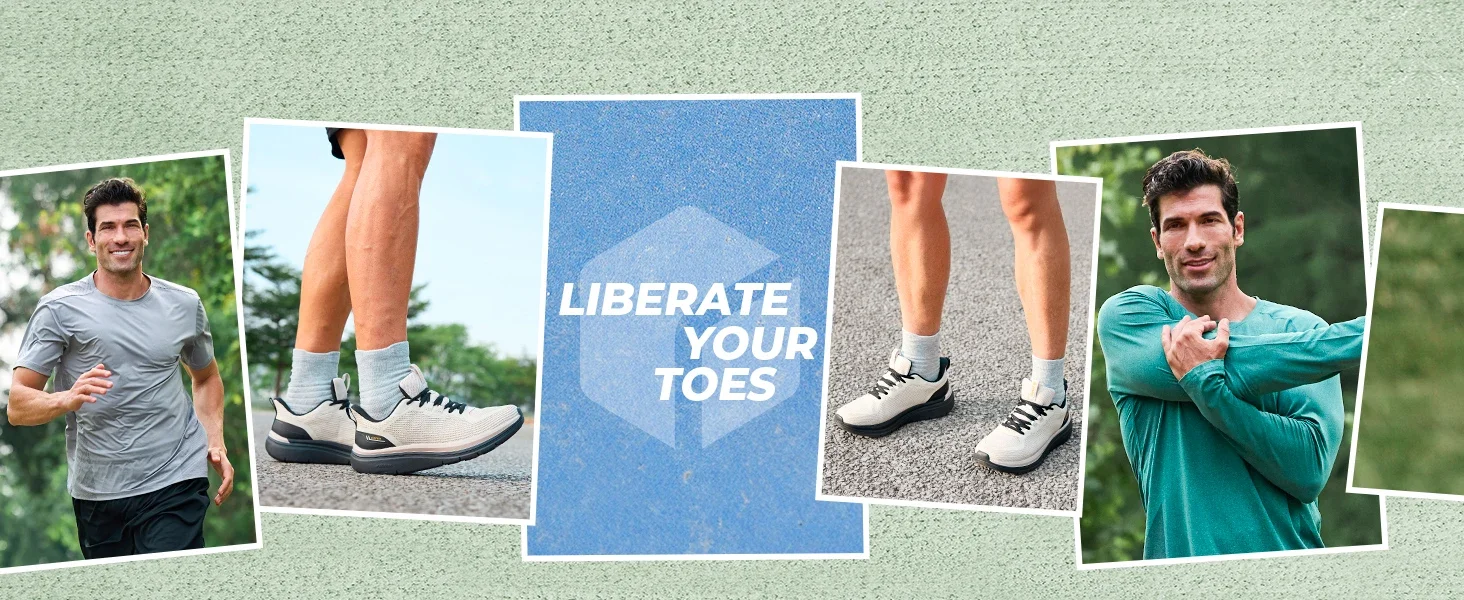FitVille Herren-Walkingschuhe mit breiter Zehenpartie, dicke Sohle, lässige Sportsneaker, bequeme Fitness-Laufschuhe für Herren, atmungsaktiv für den Herbst – Detail 9
