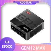 AOOSTAR GEM12 Max Mini PC AMD Ryzen 7 8845HS 8 Core Up to 5.1GHz 32GB DDR5 RAM 1TB PCle 4.0 SSD WiFi 6 Bluetooth 5.2 2*2.5G LAN