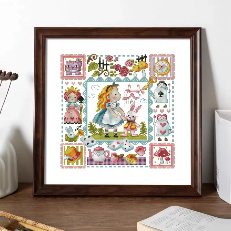 

Cross-stitch set SODA series I Love Little Princess and Little White Rabbit 28ct 18ct 14ct 11ct embroidery cloth