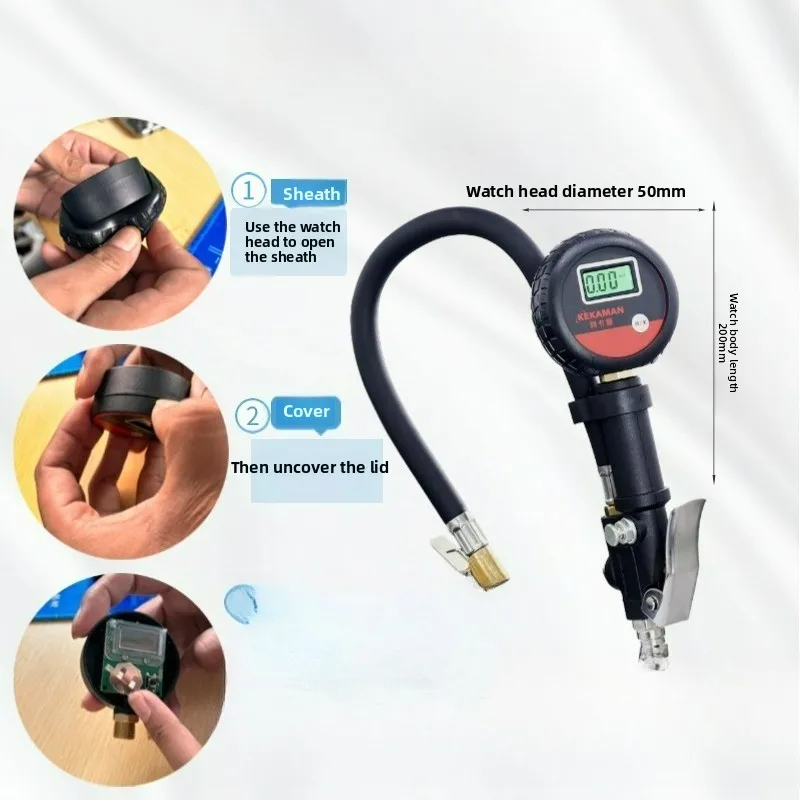 

ЖК-цифровой тестер шин для автомобиля, грузовика, автомобиля, мотоцикла, прецизионная система, аксессуары для тестирования, монитор, автоматический манометр в шинах