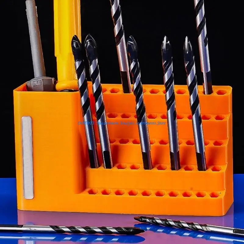 367D Heavy Duty 6.35mm Bit Holders Case Step Arrangement Simplifies Tool Selection and Storage