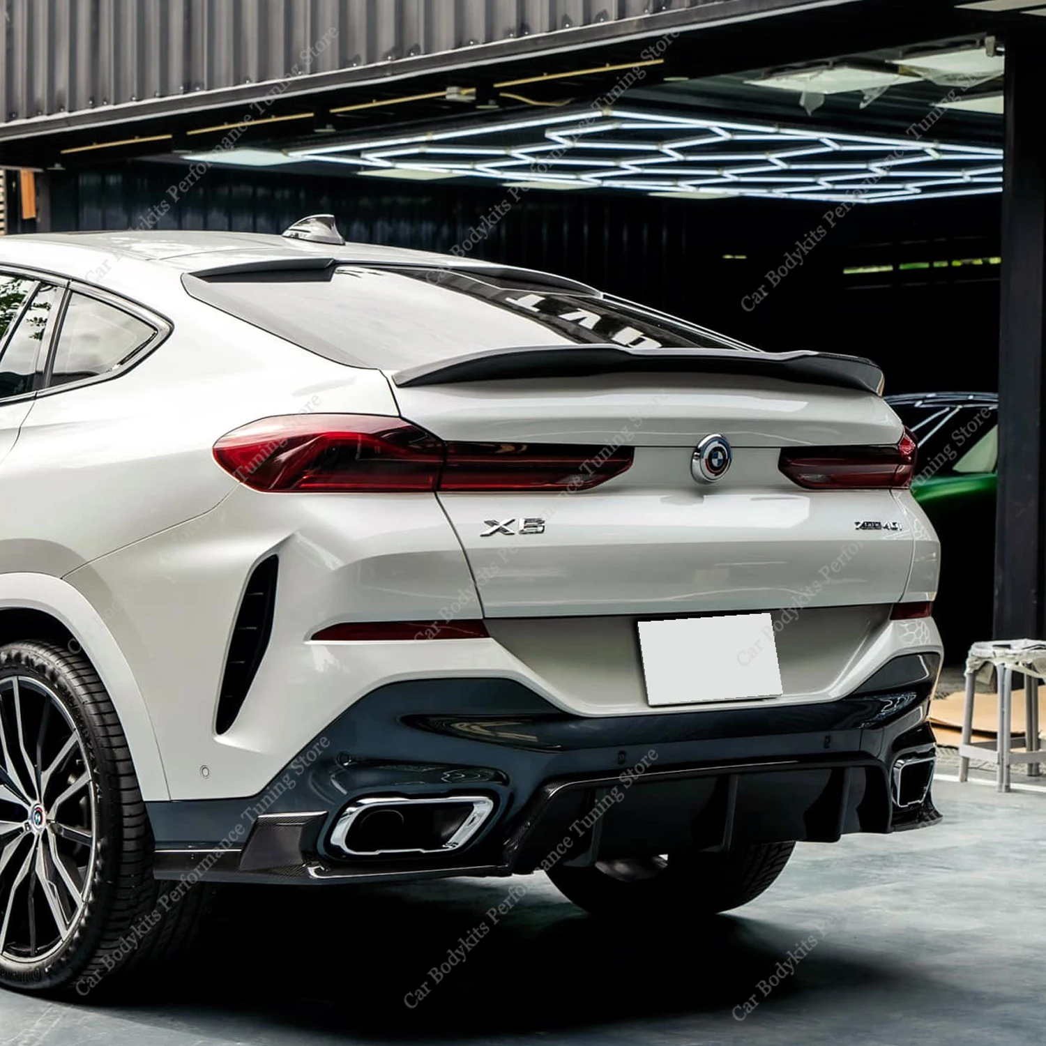 

MP Style Gloss Black Rear Spoiler For Bmw X6 G06 X6M F96 30d 35i 40i 40i M50i M50d M60i Rear Trunk Tail Wing Lid 2019-2025