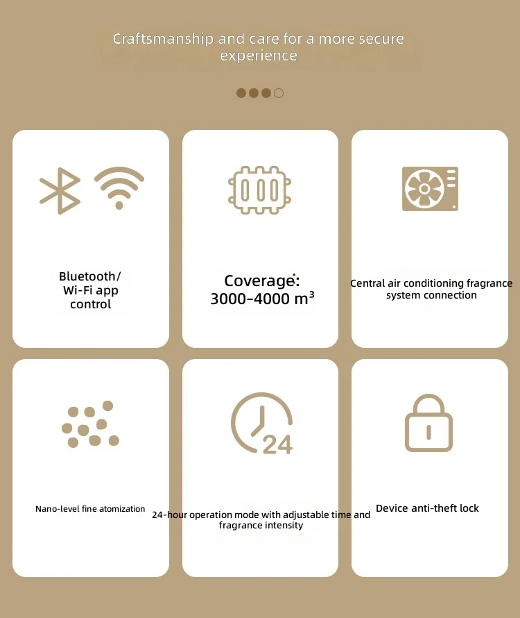 Essential Oil Diffuser, Smart Aroma Machine, Waterless Scent Dispenser, Automatic Fragrance Diffuser, 400ml, Home Office Use