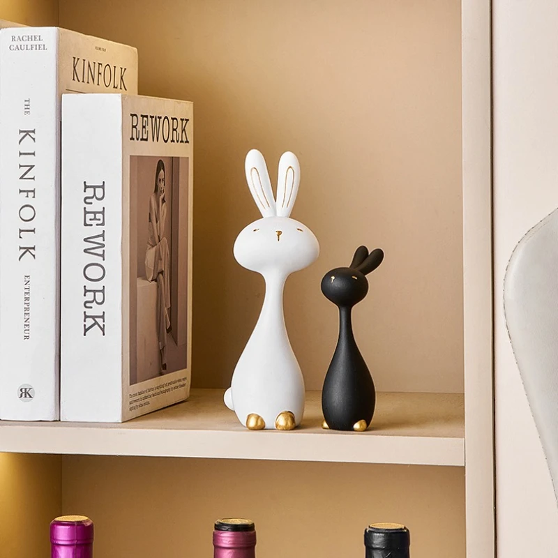 

Cute Animal Statues, Resin Art Sculptures for Desks, TV Cabinets, and Bar Counters, Decorations