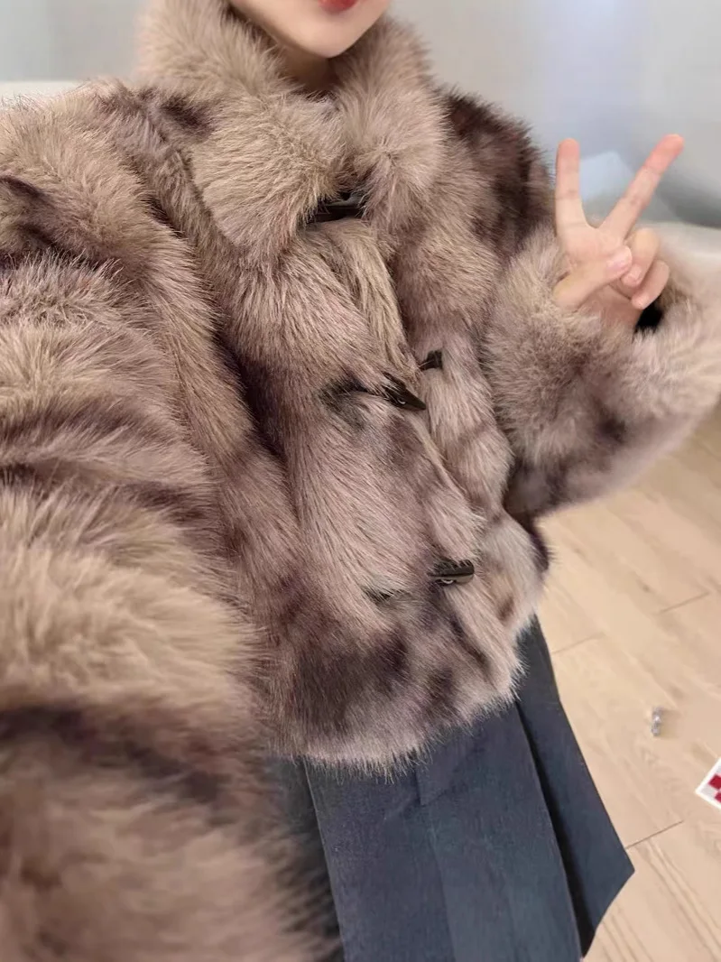 Nepbontjas Lange jassen Dames Mooi werk Dames Chinese stijl Patroon Ganzendons Warme harige buitenjas Formeel Casual All-Match