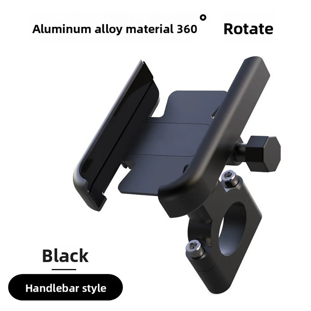 Support de téléphone portable pour moto, support GPS en alliage d'aluminium, support de téléphone portable pour rétroviseur, pour téléphone de 4 à 7 pouces