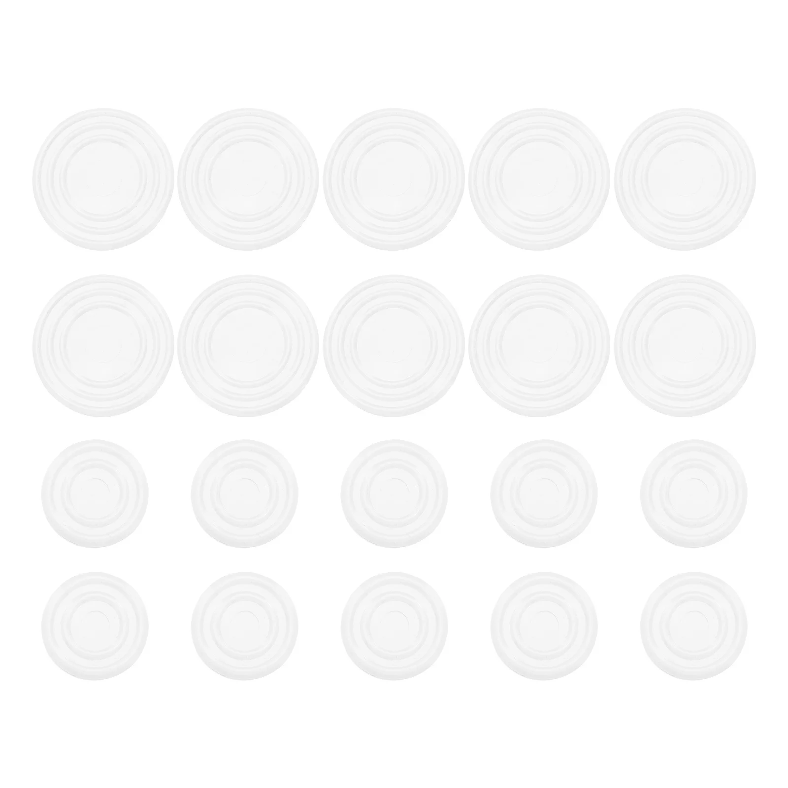 50 قطعة منصات المضادة للانزلاق سيليكون الوفير للأثاث الزجاج كونترتوب حماية الأثاث الوفير منصات الجدول مصدات واضحة #3