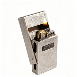 Handmade Metal Antique Oil Lighter Drawer Petrol Lighter Matchbox Drawer Design Fun Creative Cool Lighter Gift Collect
