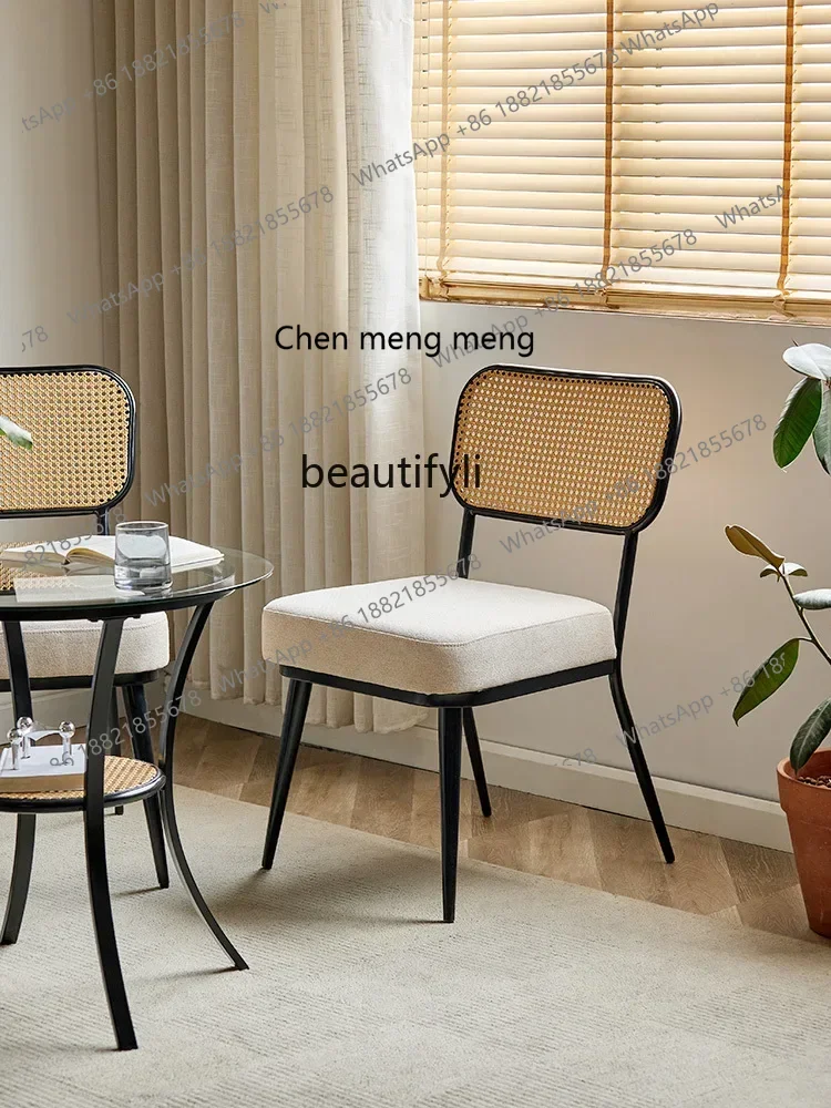 

ss7304 Household Minimalist round Table Afternoon Tea Leisure Rattan Dining Tables and Chairs Set