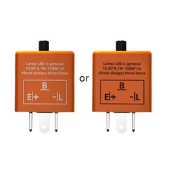 12V LED Flasher-Relay Adjustable Frequency Turn Signals Hyper-Flashing For Motorcycle Dropship