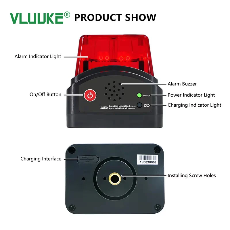 VKCR1850 Electrical Equipment Grounding Lead & Clip Device with Approach Electri
