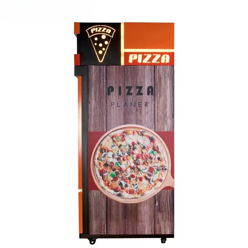 Smart Touch Screen Pizza Vending Machine Commercial Fully Automatic Outdoor Hot Fast Food Self Service Pizza Making Machine