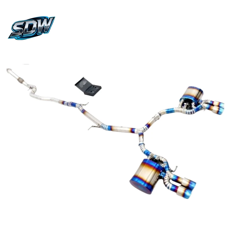 Stainless Steel Mirror Polished Exhaust Pipe for  A3 A4 A5 Q5 SQ5 Q7 Q8 SQ8 RS Q8 Sport Sound Escape Catback System
