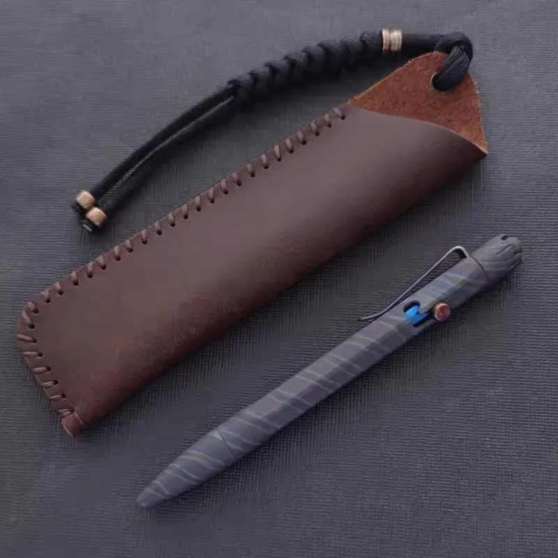 Titanium Tactical Pen Self Defense EDC Pen withTungsten Window Breaker  Business Signing Pen