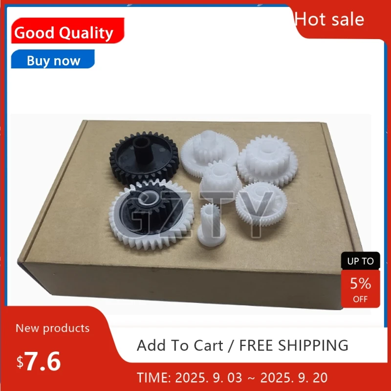 

Compatible new 7gear/set RM1-2963 RM1-2963-000 RM1-2963-000CN LaserJet M712 M725 M5025 M5035 Fuser-Drive-Assembly printer parts