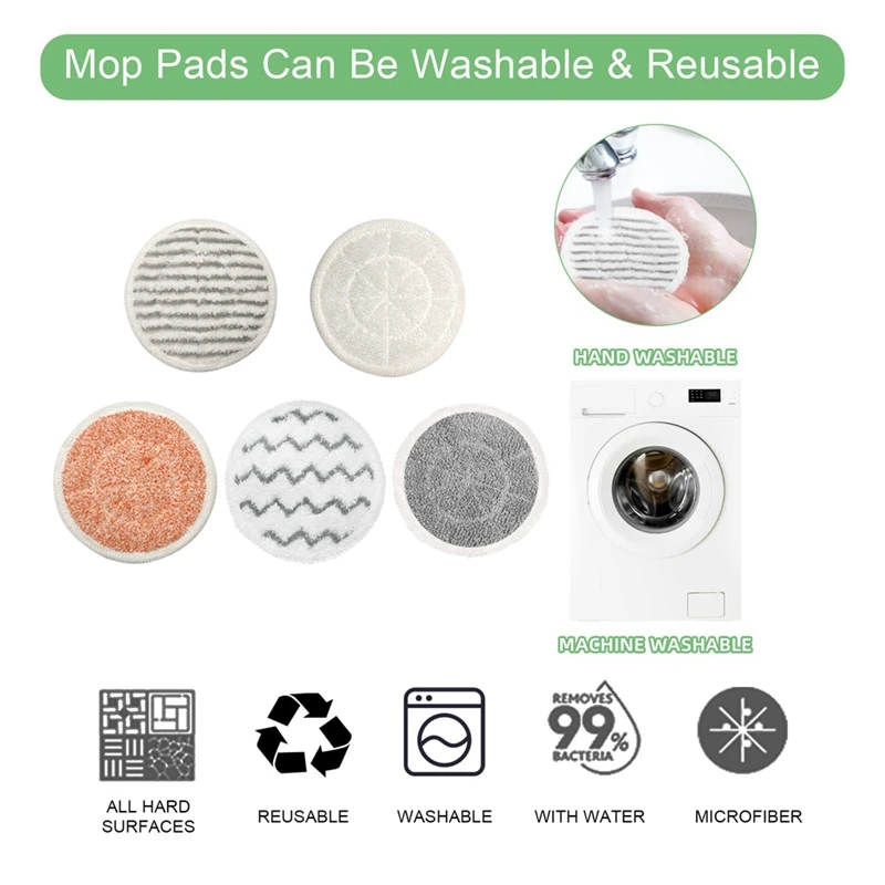 Mop Pads for Shark, Steam Mop Pad for Hard Floors, Acessórios de substituição, S7000, S7001TGT, S7005, S7020 Series, 10pcs