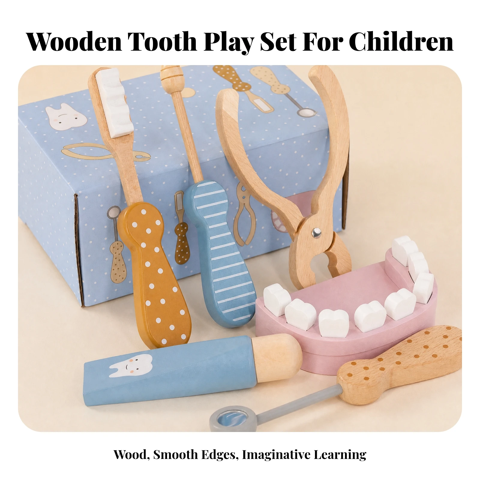 dentist-toy-set-child-friendly-wooden-oral-care-pretend-play-toy-with-tray-wooden-doctor-role-play-set-skill-building