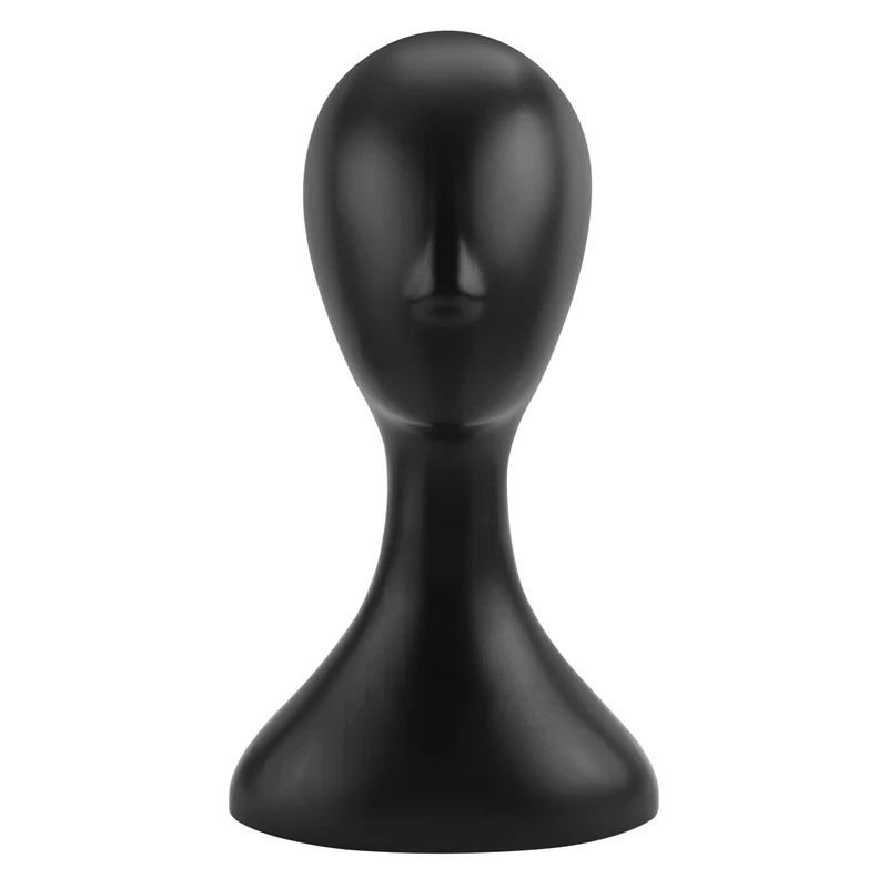wig Lady high plastic head wig head female model head Black