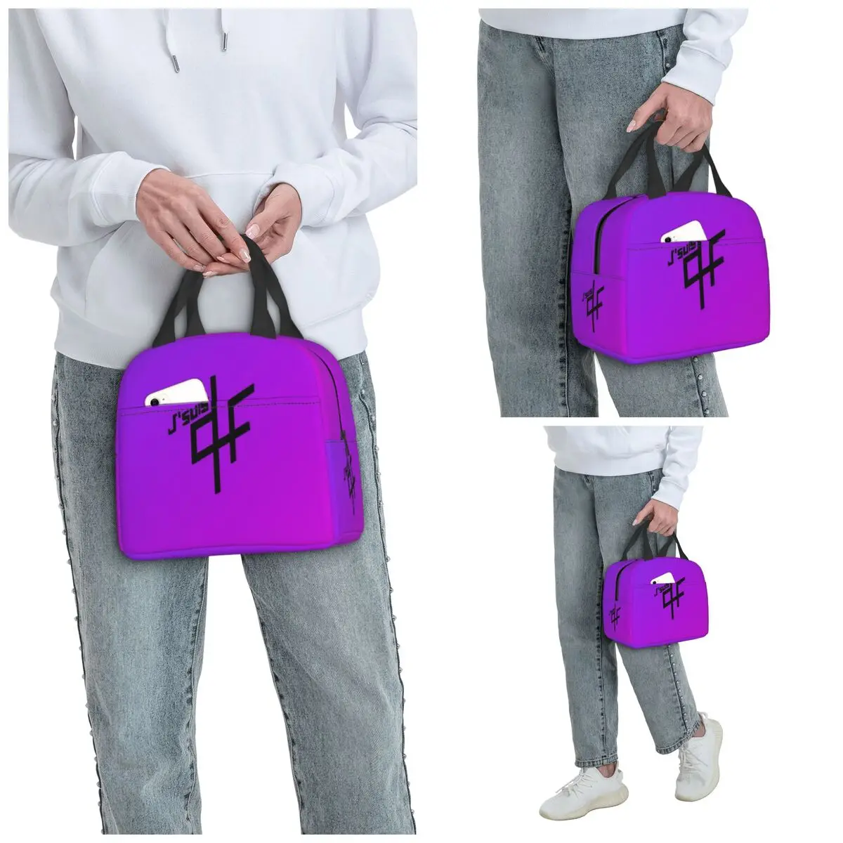 PNL Nabil Andrieu وTarik Andrieu المغني أكياس الغداء معزول بينتو صندوق مقاوم للماء حقيبة الغداء أكياس نزهة مانعة للتسرب