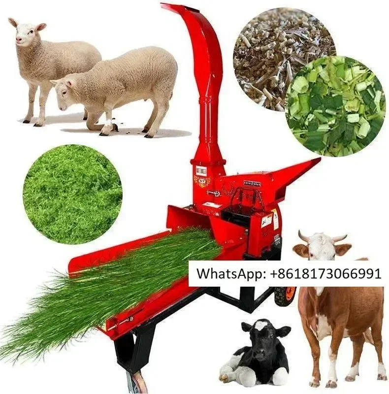 Hay feed, corn straw, grass crusher, chopper, animal feed, husk cutting machine, 12,15 tons/hour