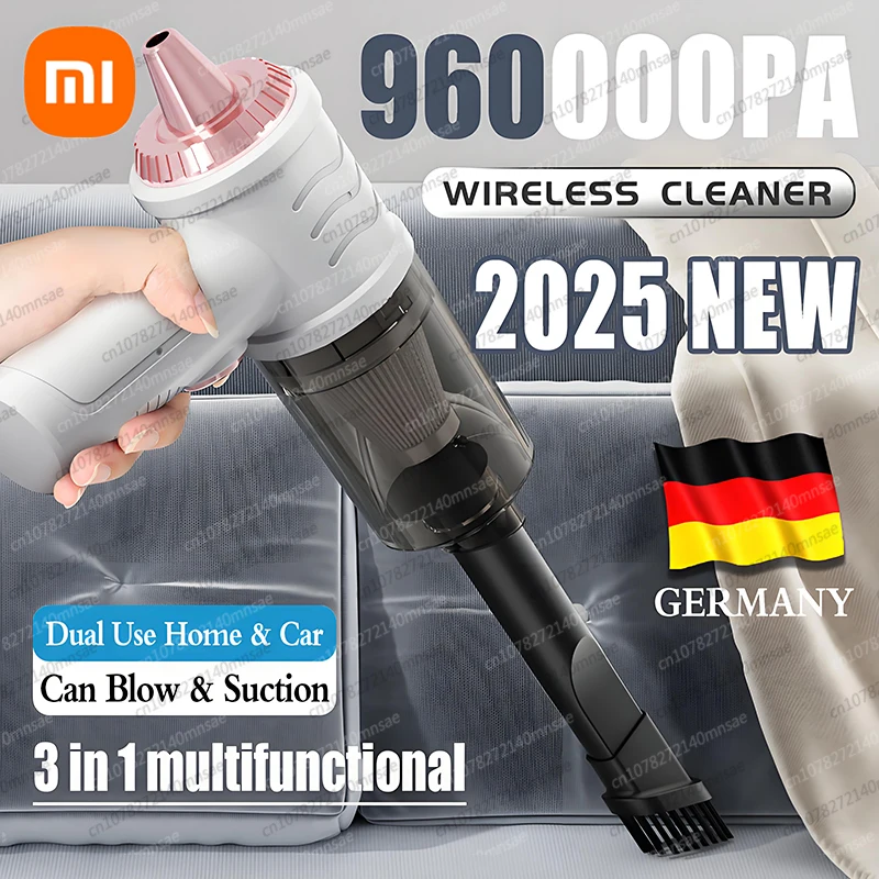 Xiaomi 960000Pa Wireless Car Vacuum Cleaner High-power Vacuum Cordless Handheld Portabale Vacuum Cleaner For Home Office Hair