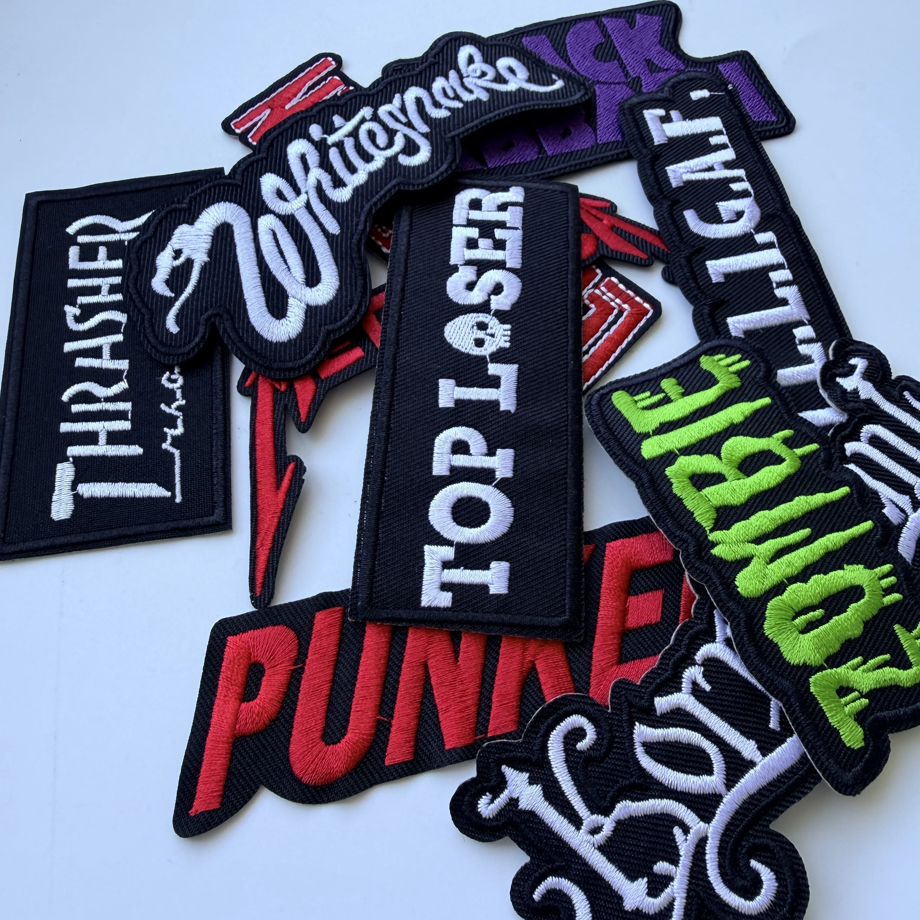 10 Pcs Rock Patch DIY Iron On Patches Badges Embroidered For Clothing Sewing Decoration for Jackets Jeans