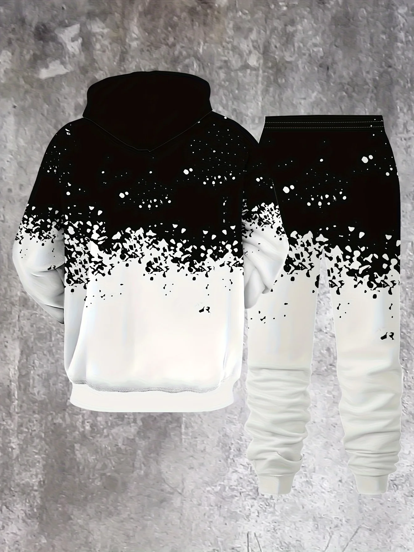 جديد وصول عارضة الشتاء الخريف الجمجمة نمط 3D مطبوعة هوديي وسراويل مجموعة رياضية 2 قطعة مجموعة ملابس رياضية الرجال الملابس البدلة #3