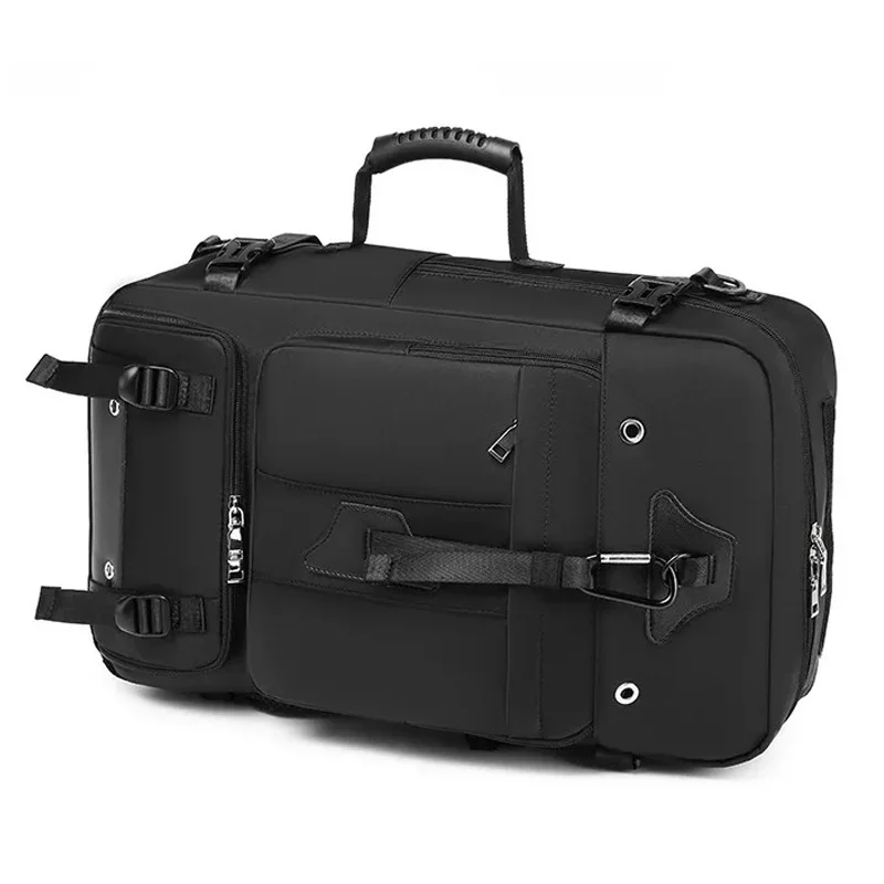 Sac de voyage de grande capacité 55L pour hommes, valise pour ordinateur portable de 17.3 pouces, sac à dos multifonction étanche, sacs de Camping en plein air