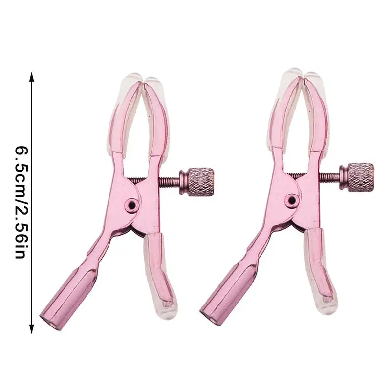 1Pair Colorful Metal Nipple Clamps Suckers for Women Teasing Sensory Sex Toys Adult Stimulating Accessories view 6