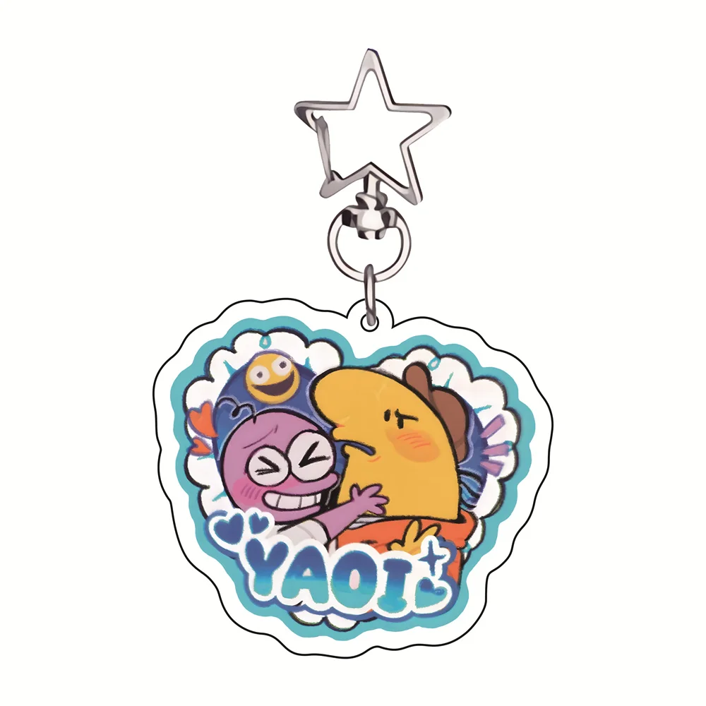 Multi-Fandom Yaoi-Paar 6cm Acryl-Schlüsselanhänger Verschiedene IP-Charaktere Figuren Anime-Anhänger Taschenanhänger Sammlerstück Fan-Geschenk – Detail 9