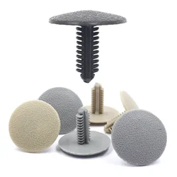 Black Beige Gray Colors Plastic Trim Rivet Fits Car Hood Roof Trim Panel Fastener Clip Push in 7.5mm Hole 24.5mm Head