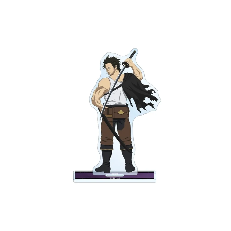 New Anime Black Clover Asta Yuno Battle Form Acrylic Stand Keychain Figure Model Plate Desk Decoration Gift for Fans