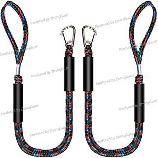 Dock Rope Boat Rope Stainless Steel Clip Fitting Boat PWC Built-in Buffer Kayak Mooring Cable