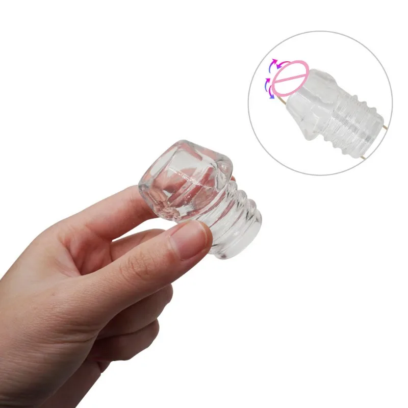 Transparent Foreskin Ring Silicone Penis Chastity Lock Men Cock Delay Stimulator Dick Long-Lasting Sperm Gay Erection Enhancing