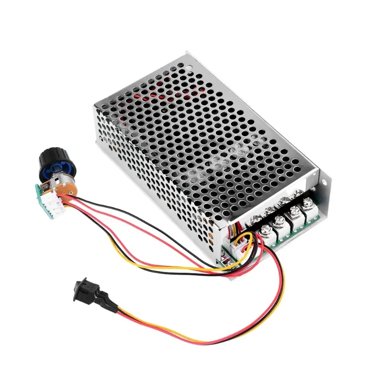 DC10-50V 100A 3000W PWM Brush Motor Speed Controller Forward/Reverse Control With Potentiometer Switch Programmable PLC Control