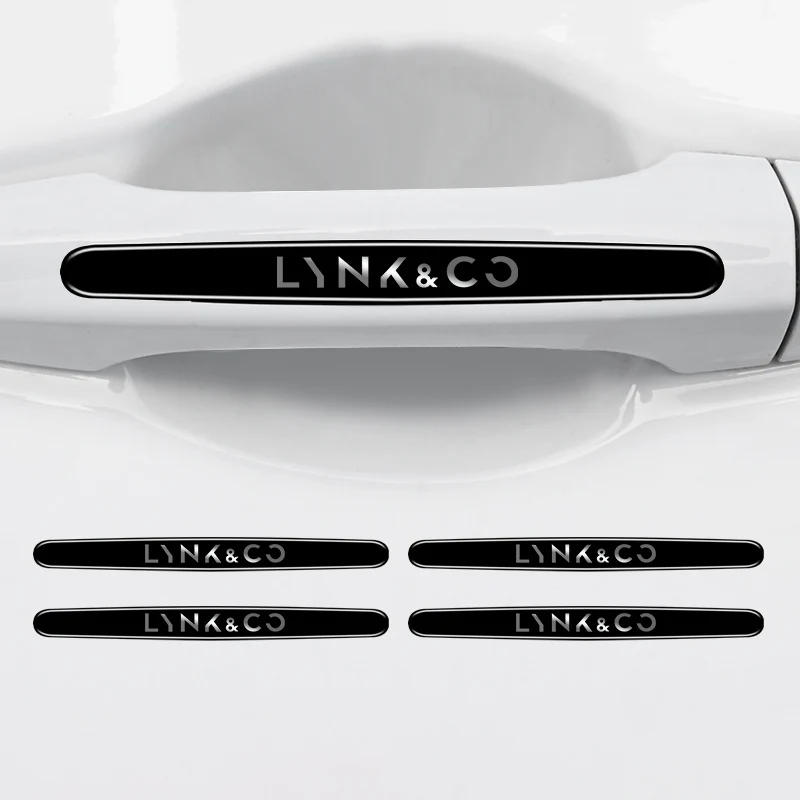 

Защитные наклейки на дверные ручки автомобиля, накладка на дверную чашу против царапин для LYNK & CO 05 09 01 06 02 03, аксессуар для автомобильной эмблемы