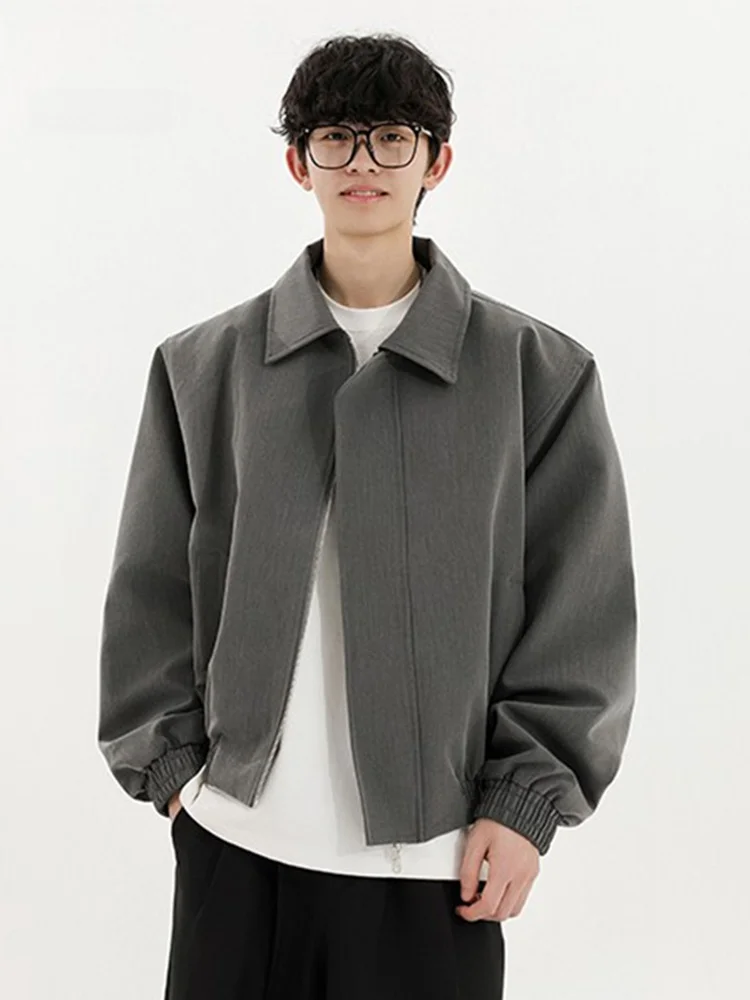 

Утепленная хлопковая куртка для мужчин на осень-зиму с отложным воротником, дышащая, повседневная верхняя одежда