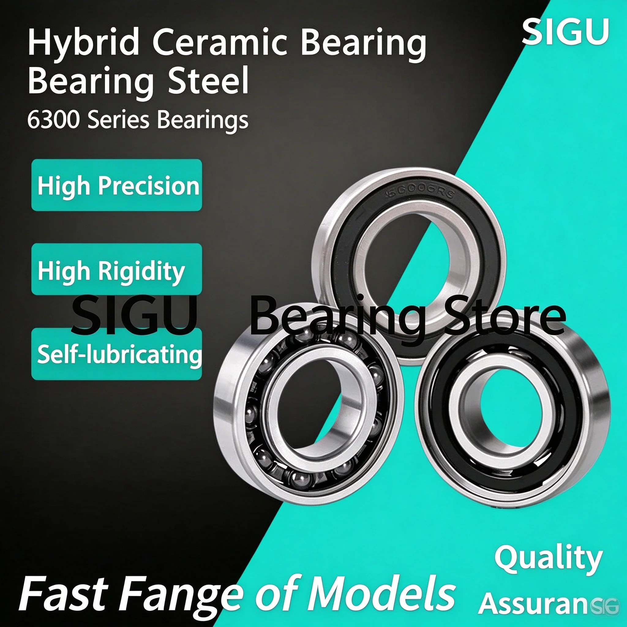 6306 6307 6308 6309 6310 6311-ZZ-2RS  Bearing Steel Hybrid Ceramic Bearings  Corrosion Resistant