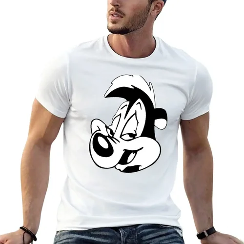 Imagen 2 del producto Nueva edición sublime, camisetas blancas para niños, ropa para hombres, ropa de anime, camisetas gráficas, cuello redondo, nueva camiseta Pepe Le Péw